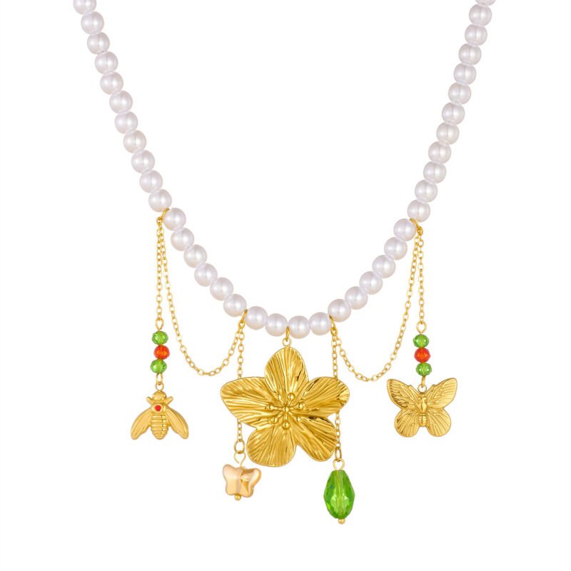 Enchanted Garden Pearl Necklace
