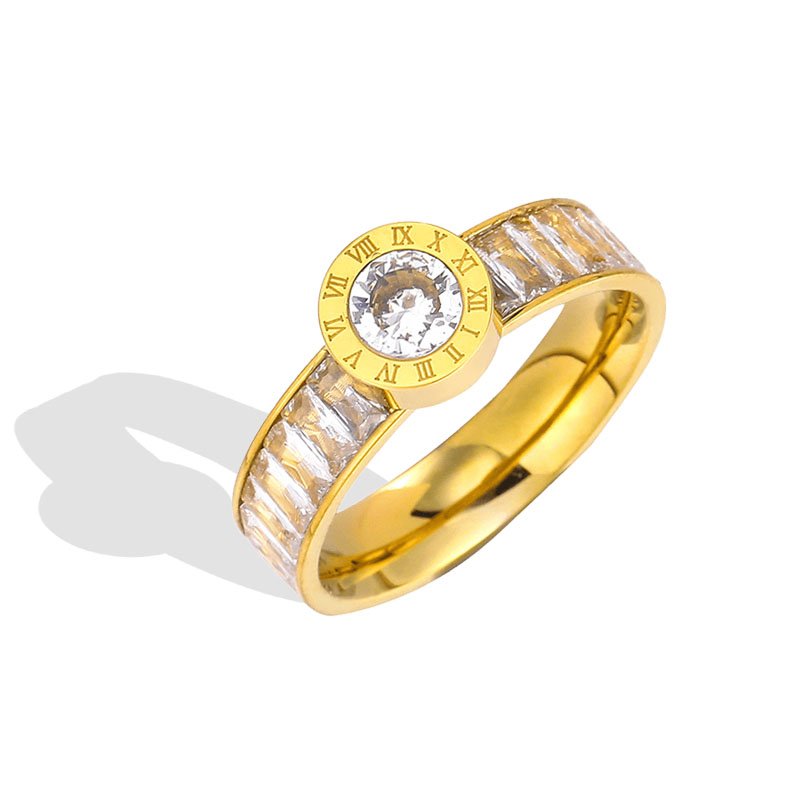 Eternal Roman Zircon Halo Ring