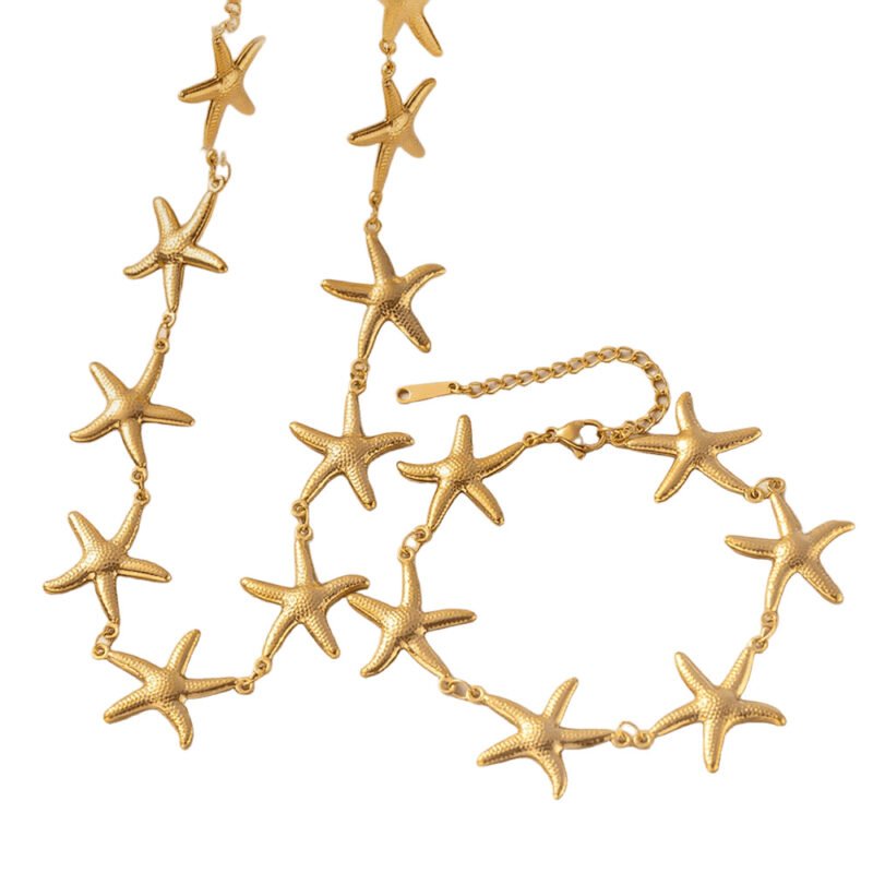 Golden Starfish Link Set