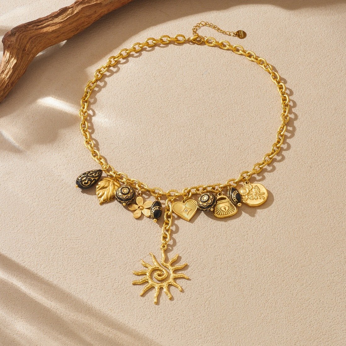 Mystic Sunburst Charm Y-Necklace - Image 5