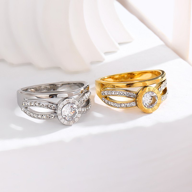 Opulent Ribbon Roman Halo Ring