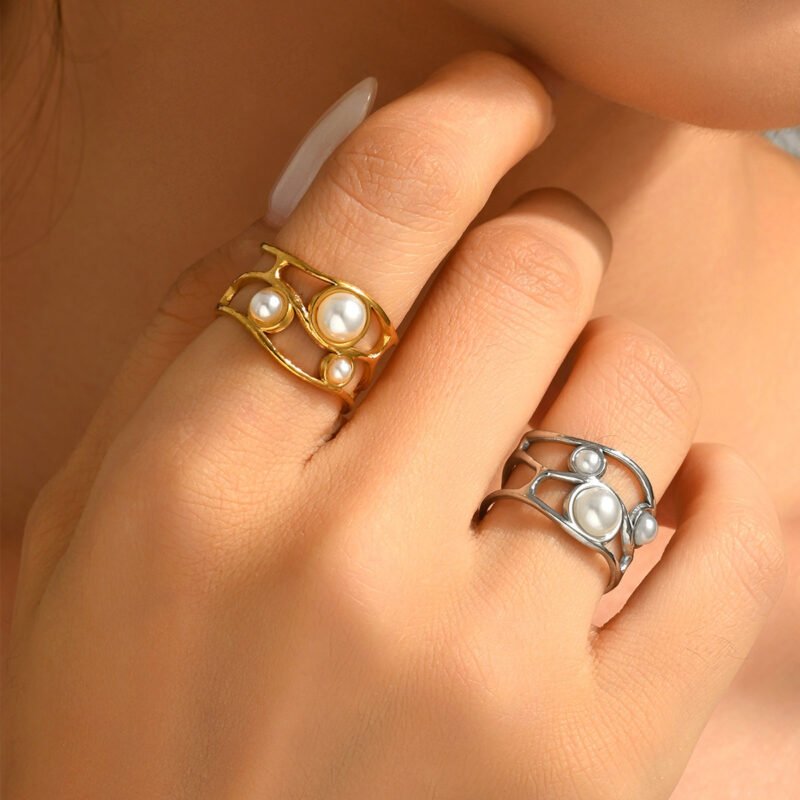 Pearl Bubble Statement Ring