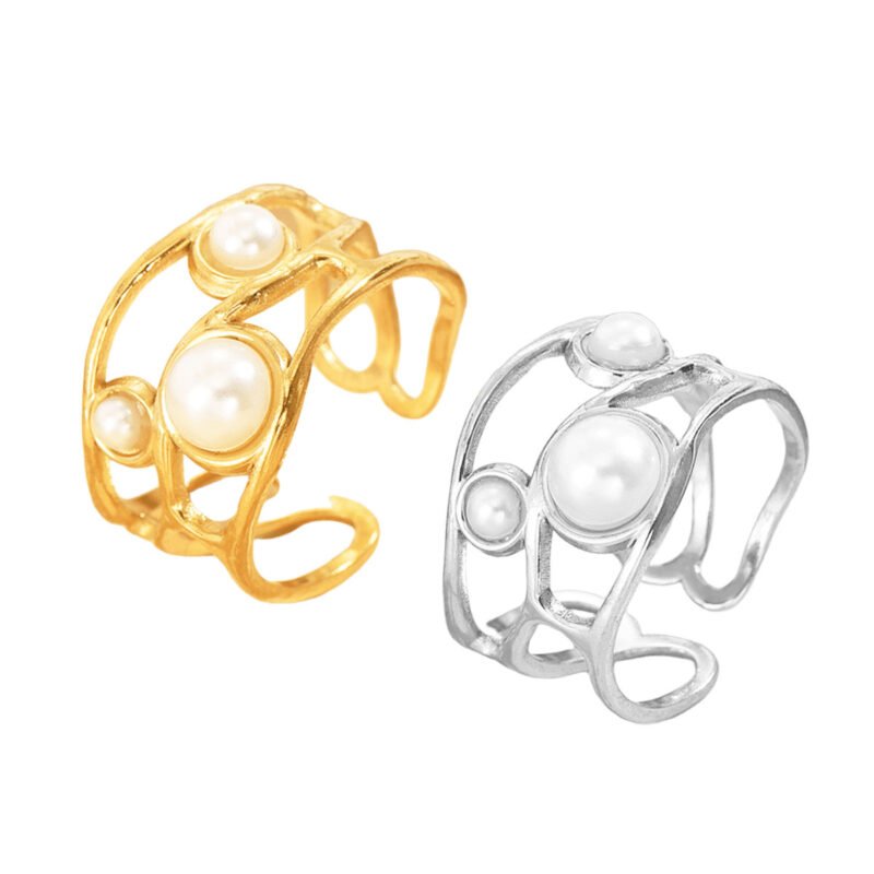 Pearl Bubble Statement Ring