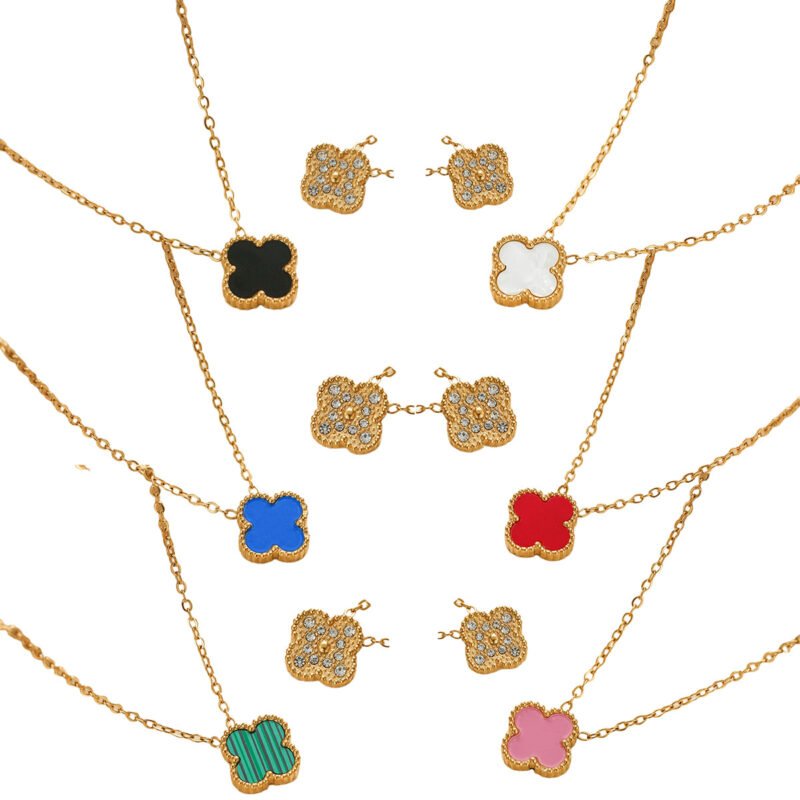 Reversible Clover Pendant Necklace