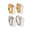 Bezel Halo Full Zircon Ring