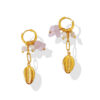 Cowrie Blossom Drop Earrings