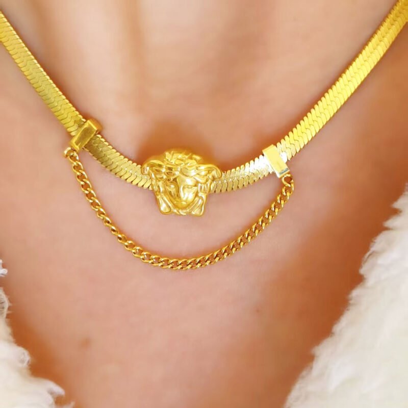 Medusa Serpent Luxe Necklace