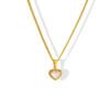 Crystal Heart Mesh Necklace