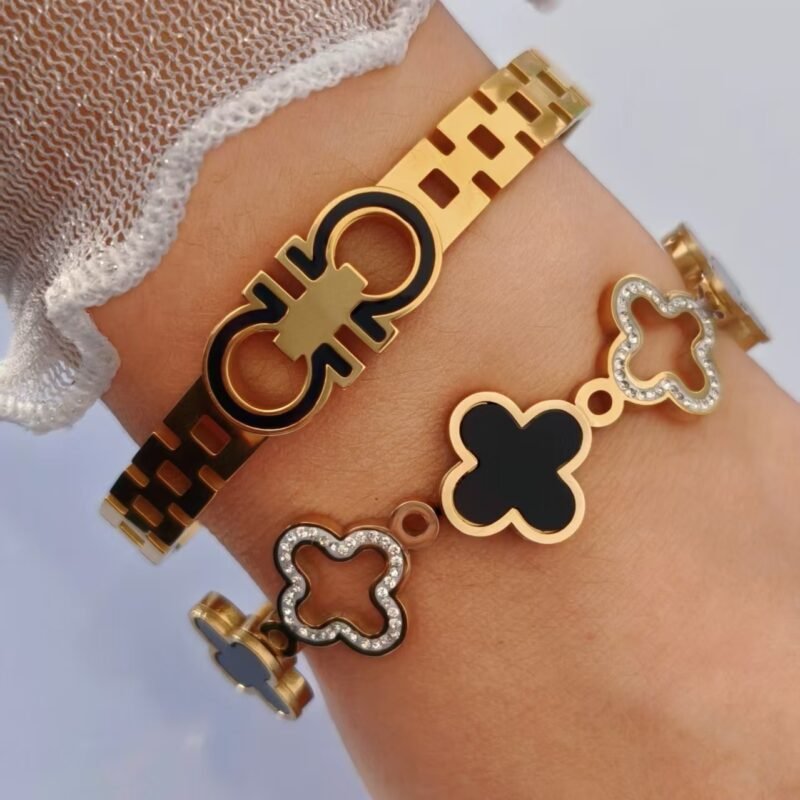 Double Gancini Watch-Link Bangle