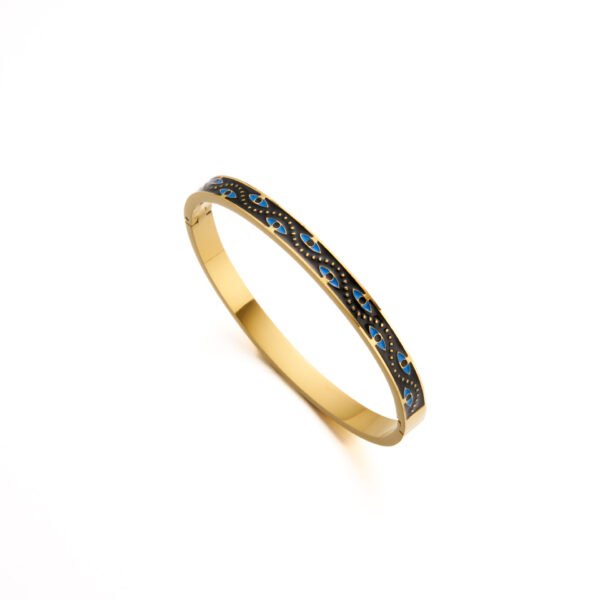 Evil Eye Enamel Bangle