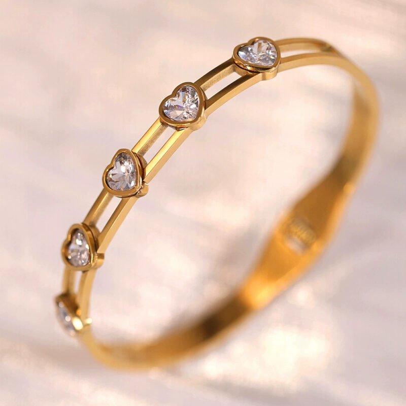 Floating Hearts Bangle