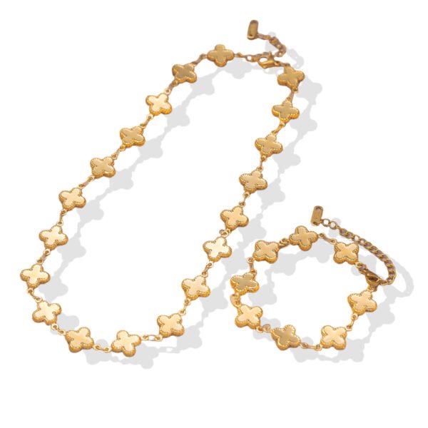 Full Clover Chain Jewelry Set