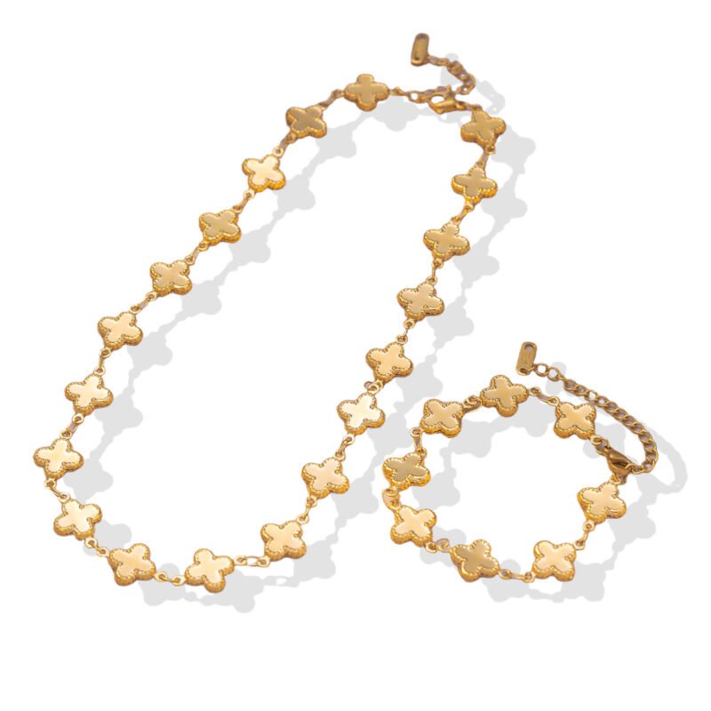 Full Clover Chain Jewelry Set