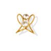 Golden Cross Line Ring