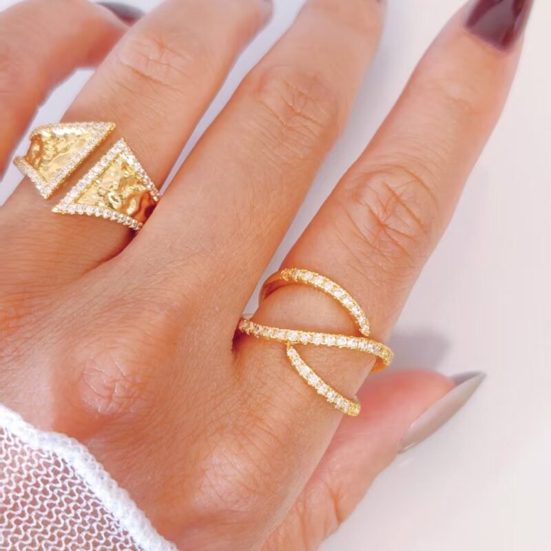 Infinity Twist Pavé Zircon Crossover Ring