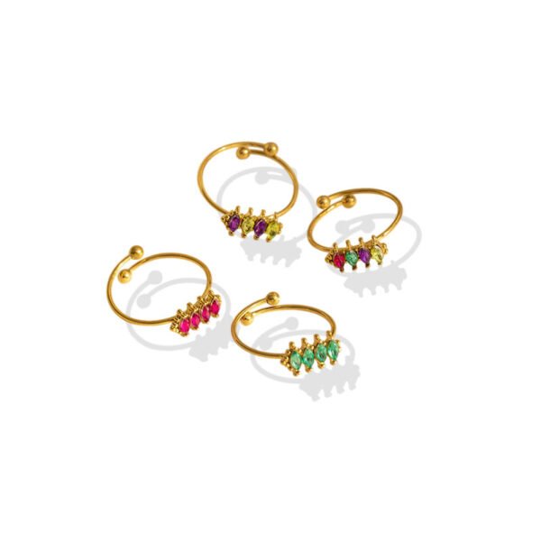 Marquise Gem Row Ring