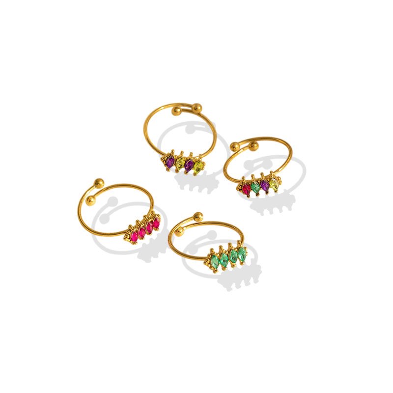 Marquise Gem Row Ring