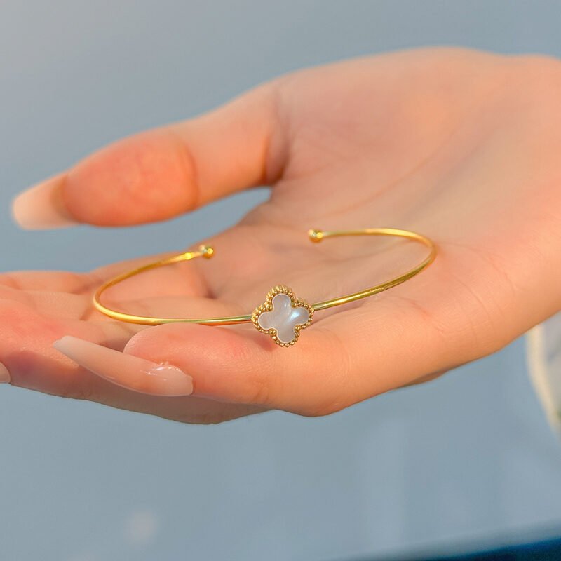 Mini Clover Cuff Bracelet