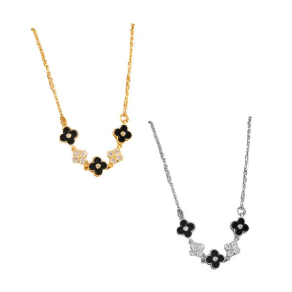 Minuit Clover Necklace