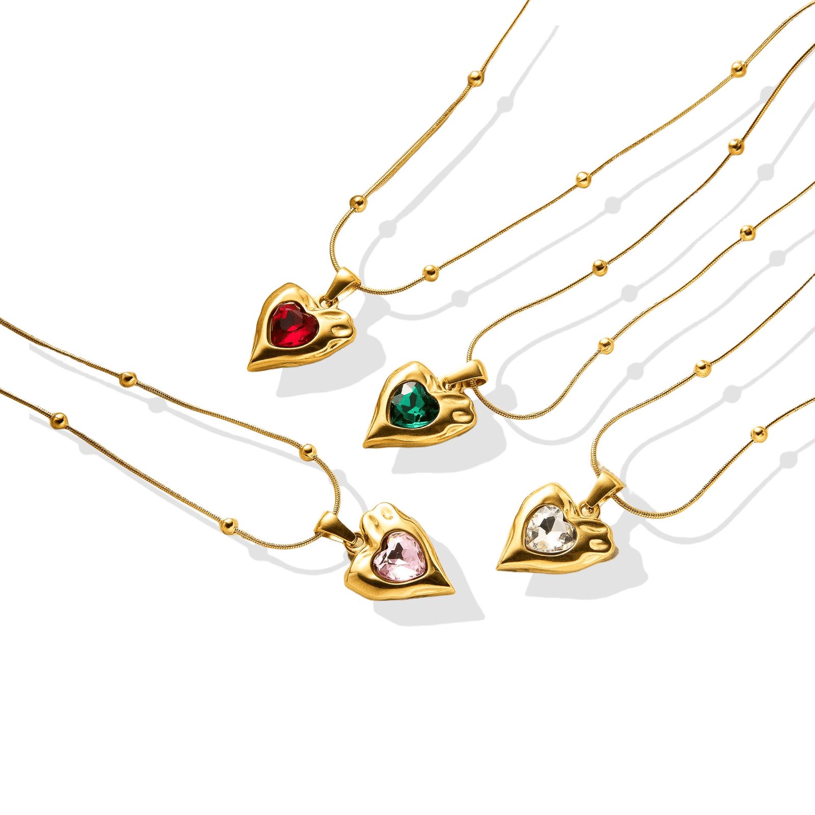 Molten Heart Pendant Necklace