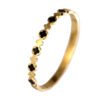 Noir Clover Row Bangle