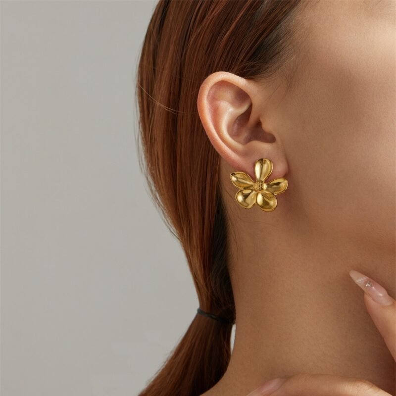 Puffy Bloom Stud Earrings