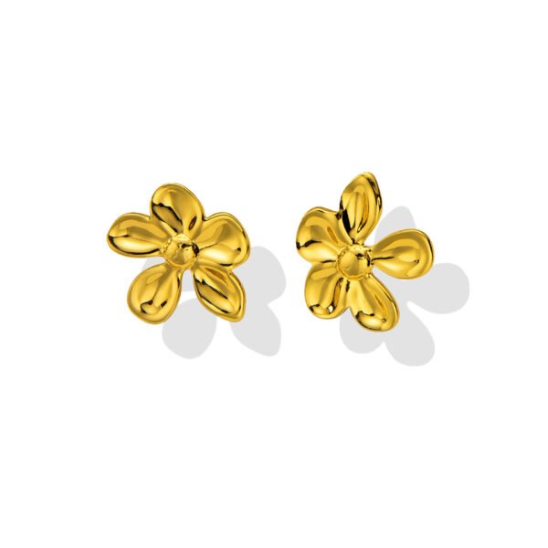 Puffy Bloom Stud Earrings