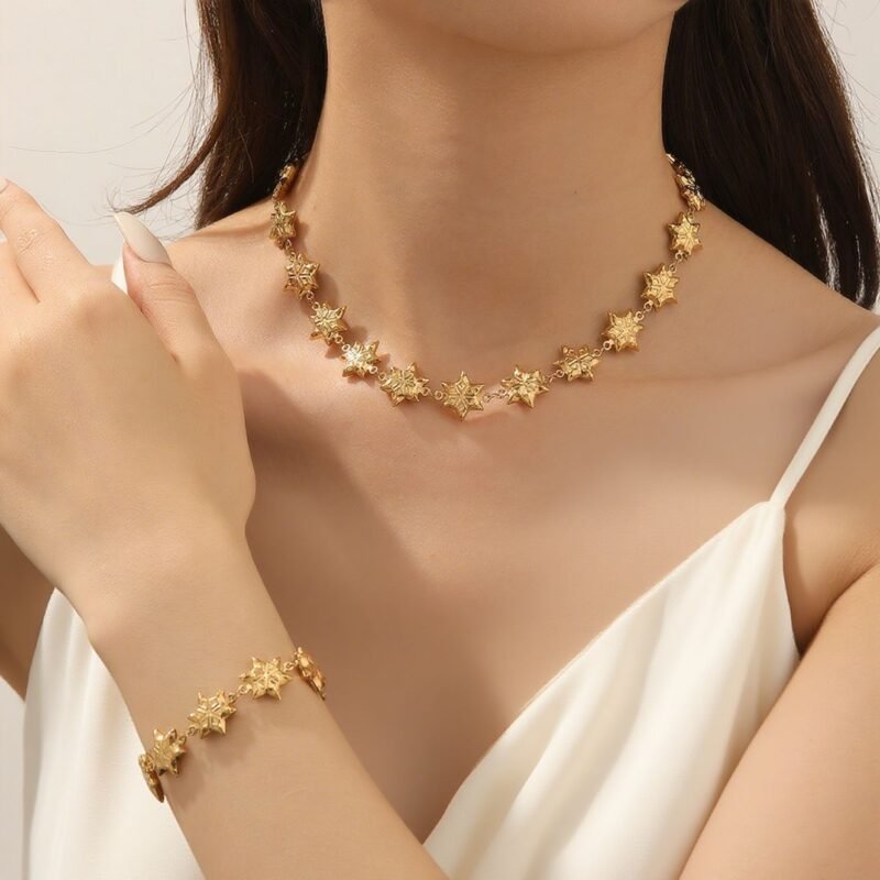 Snowflake Chain Jewelry Set