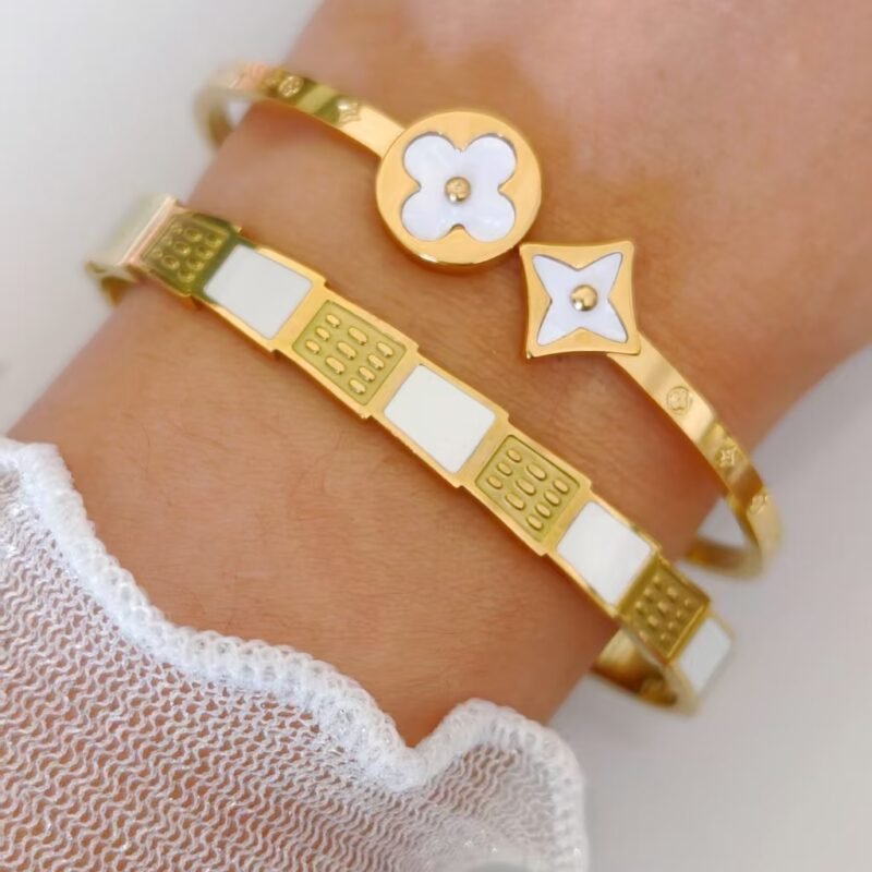 Star & Clover Duo Bangle