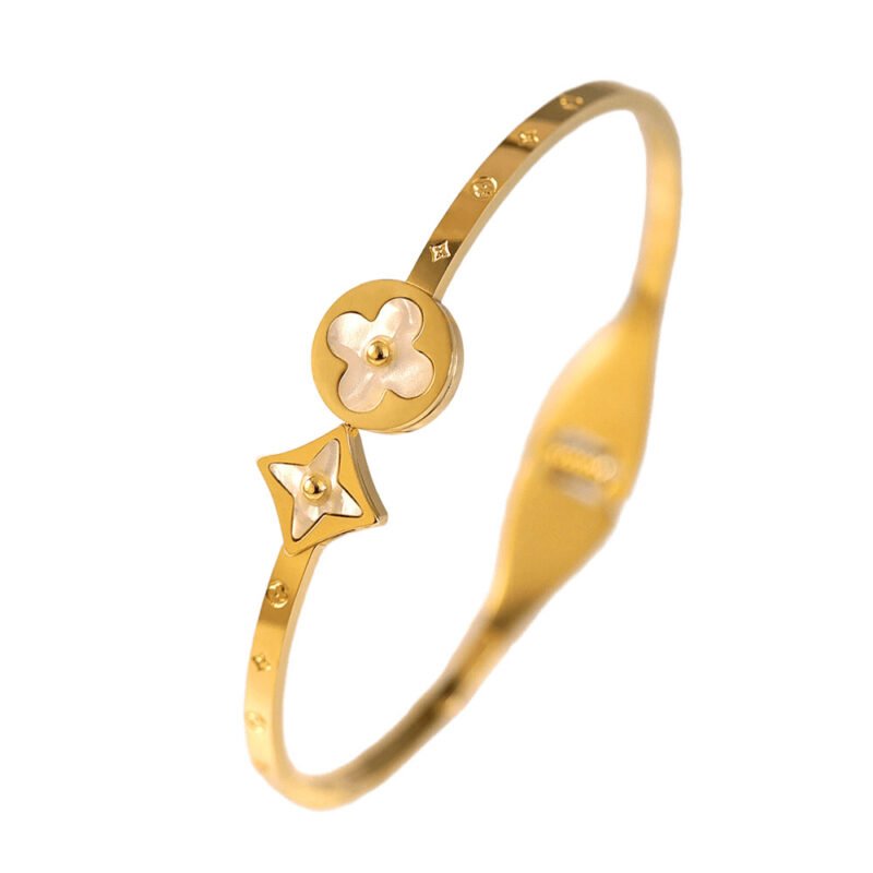 Star & Clover Duo Bangle