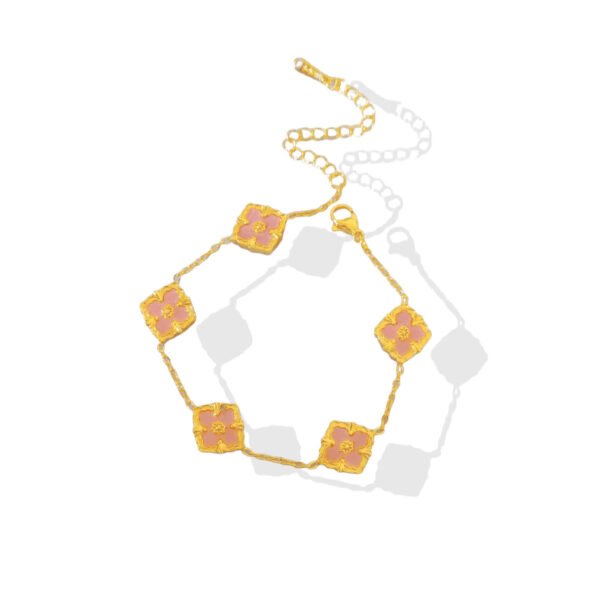 Vintage Rose Clover Bracelet