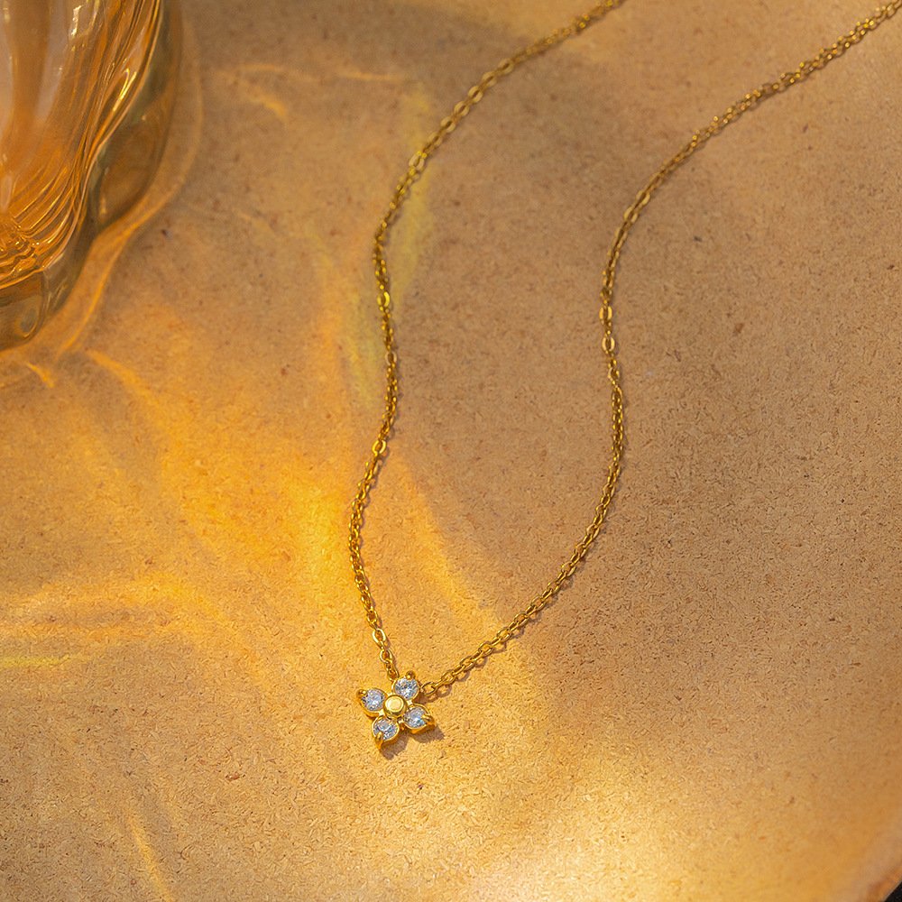 Zircon Petal Necklace - Image 3