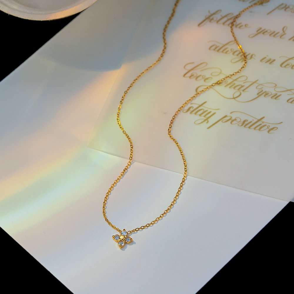 Zircon Petal Necklace - Image 4