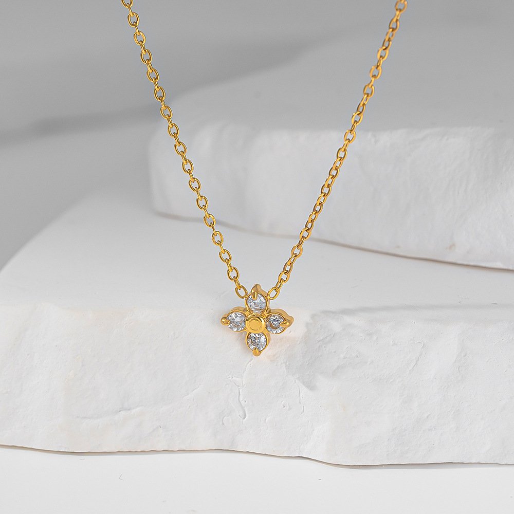Zircon Petal Necklace - Image 5
