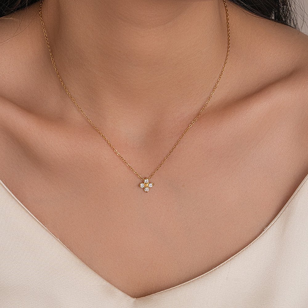 Zircon Petal Necklace - Image 2