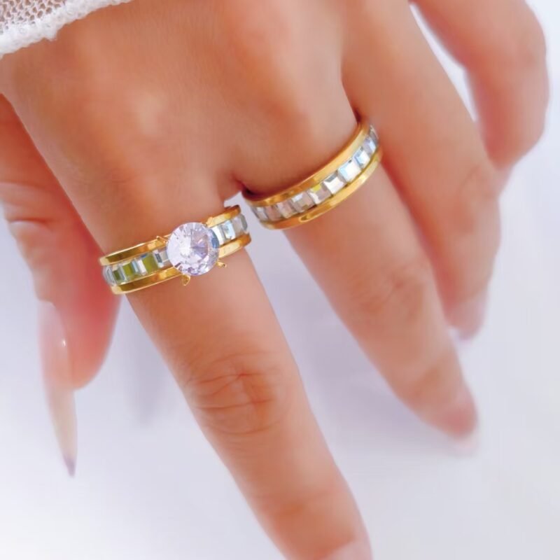 Baguette Zircon Bridal Stack Set