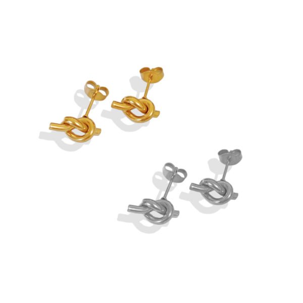 Dainty Love Knot Studs