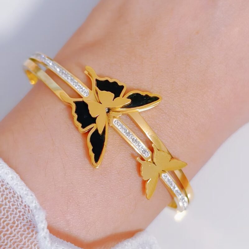Dual Butterfly Bangle