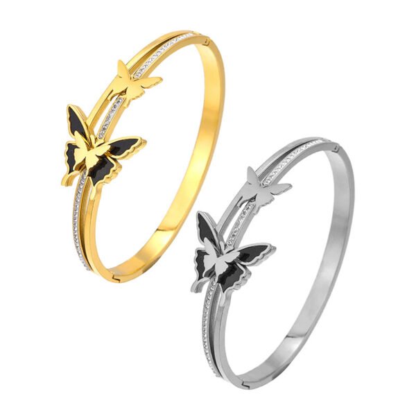 Dual Butterfly Bangle