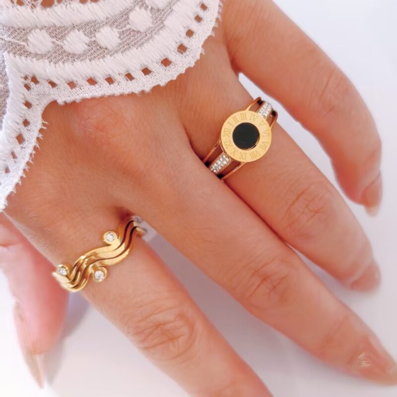 Gold Roman Numeral Ring