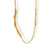 Golden Pulse ECG Necklace