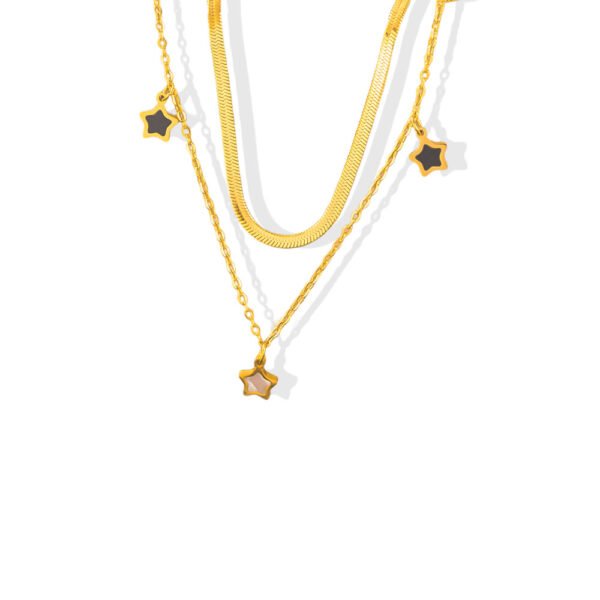 Layered Star Charm Necklace