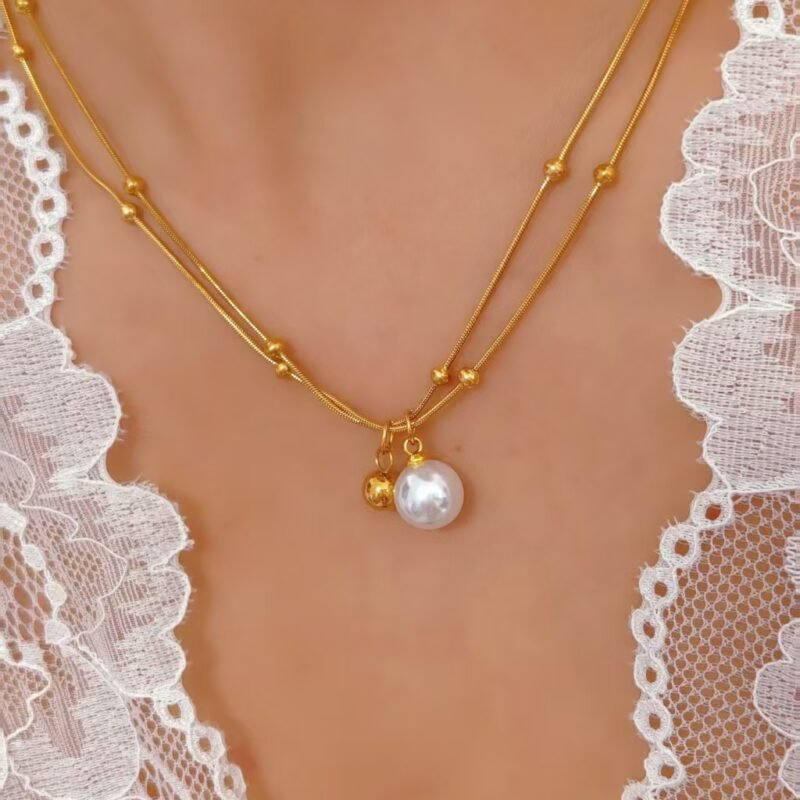 Luna Pearl Layer Necklace