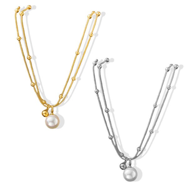 Luna Pearl Layer Necklace