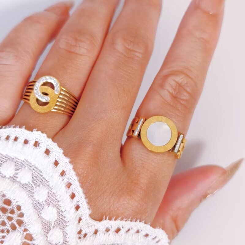 Roman Numeral Halo Ring
