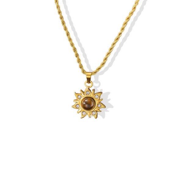 Tiger Eye Sunburst Necklace