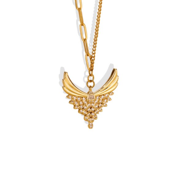 Angel Wings Zircon Necklace