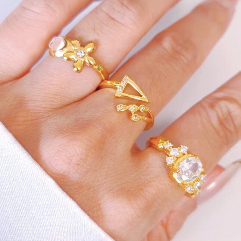 Arrow Triangle Bypass Ring