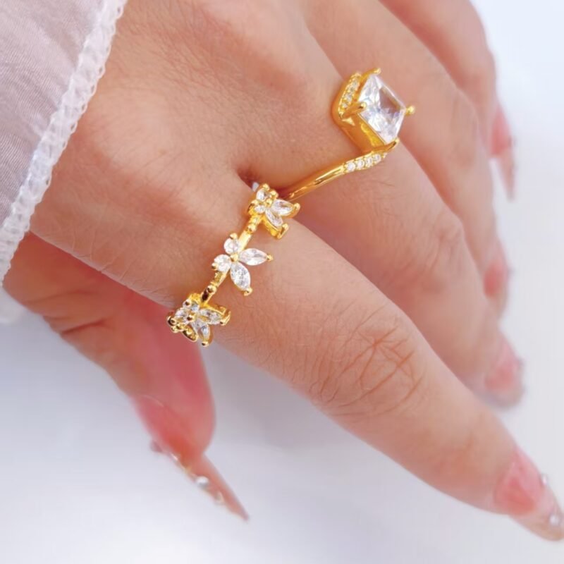 Butterfly Garden Band Ring
