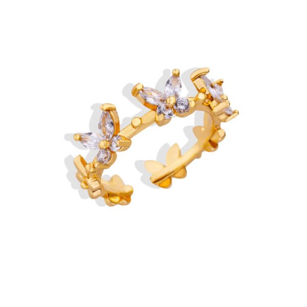 Butterfly Garden Band Ring